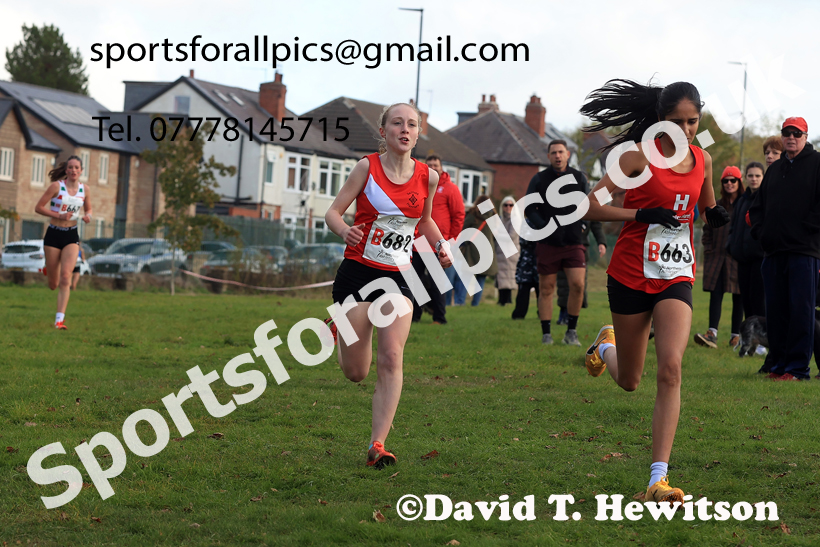 Girls Under-16s 2026 Northern Cross Country Relays, Graves Park, Sheffield. Photo: David T. Hewitson/Sports for All Pics